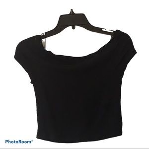 Wet Seal Black Crop Top